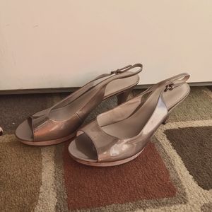 Nine West Iridescent Purple Slingback Pump
